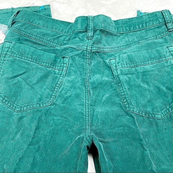 Free People Straight Leg Green Corduroy Pants 32 - Picture 6 of 14
